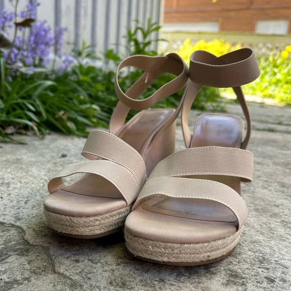 Caslon Libbie Wedge Espadrille Sandal, Beige, Size 10 - Picture 8 of 9